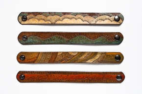 Leather Bracelets: Air, Water, Earth, and Fire